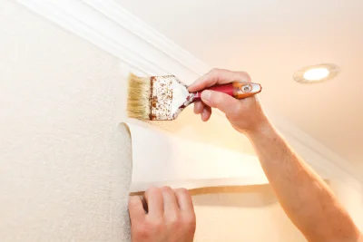 Pose de papier peint à Domaize — revêtements muraux et toiles de verre